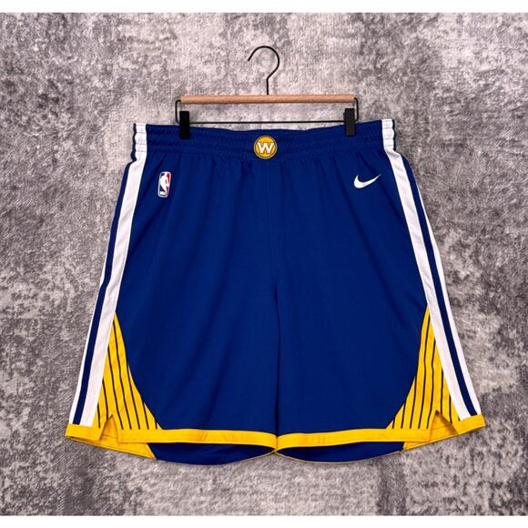 Nike Shorts XXL Mens Golden State Warriors Team Player Issued Authentic Game - Picture 1 of 9